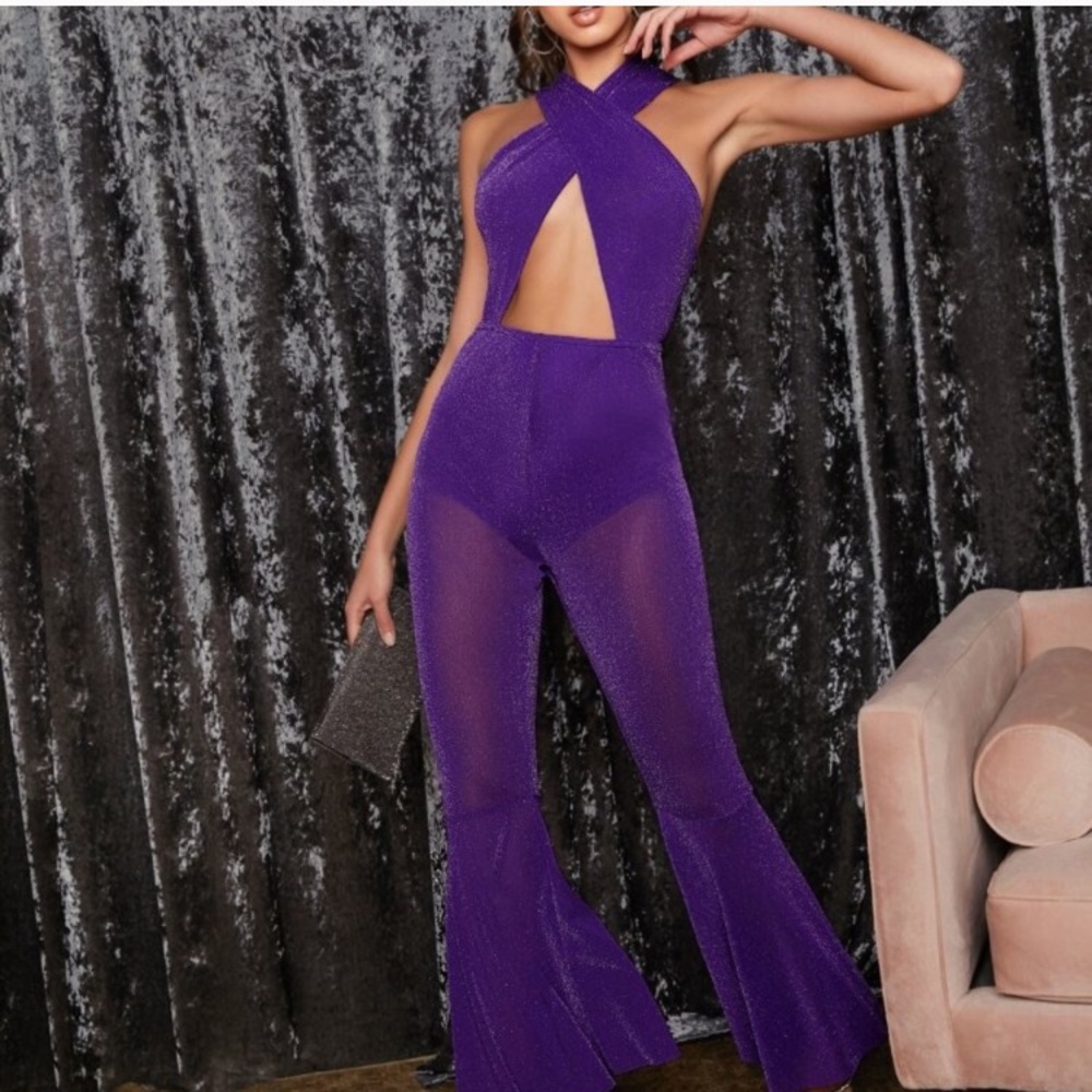 Purple Sparkle Jumpsuit